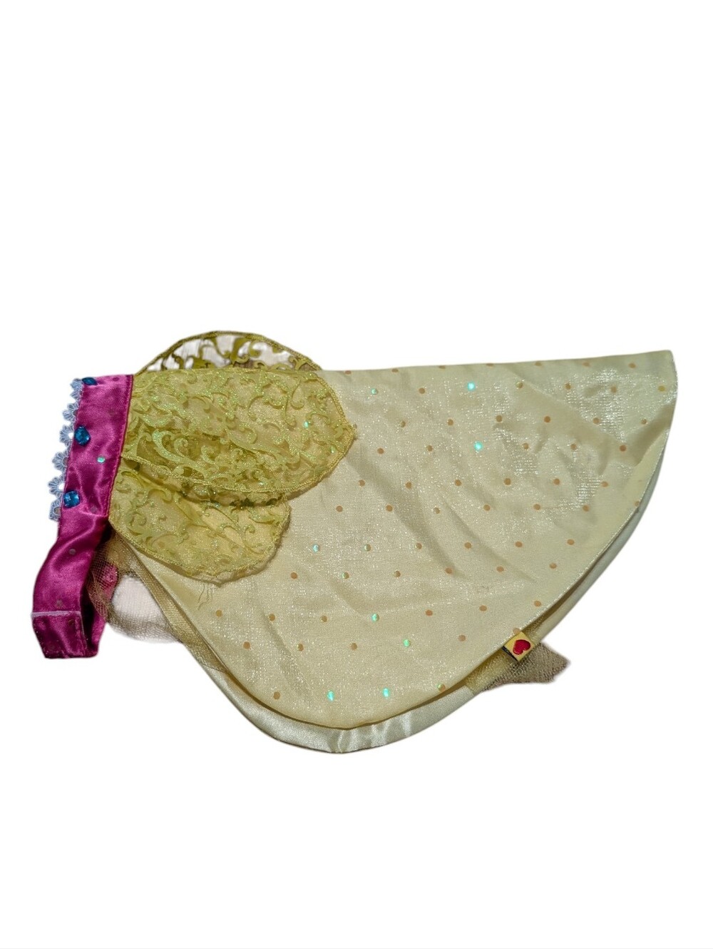 Build-a-Bear My Little Poney Gold and Pink Sparkle Cape